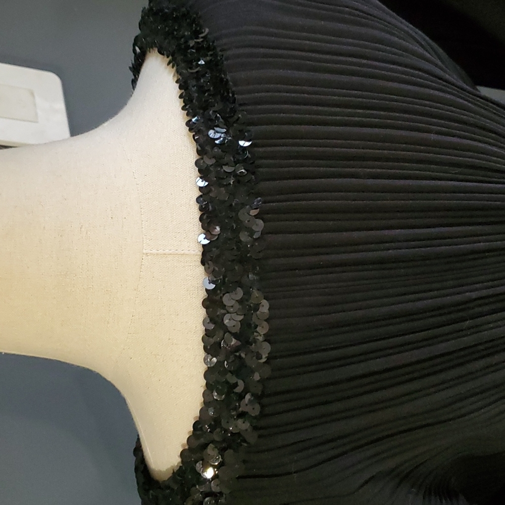 Vtg S.L.Petites vintage  black dress size 12 - Picture 6 of 14